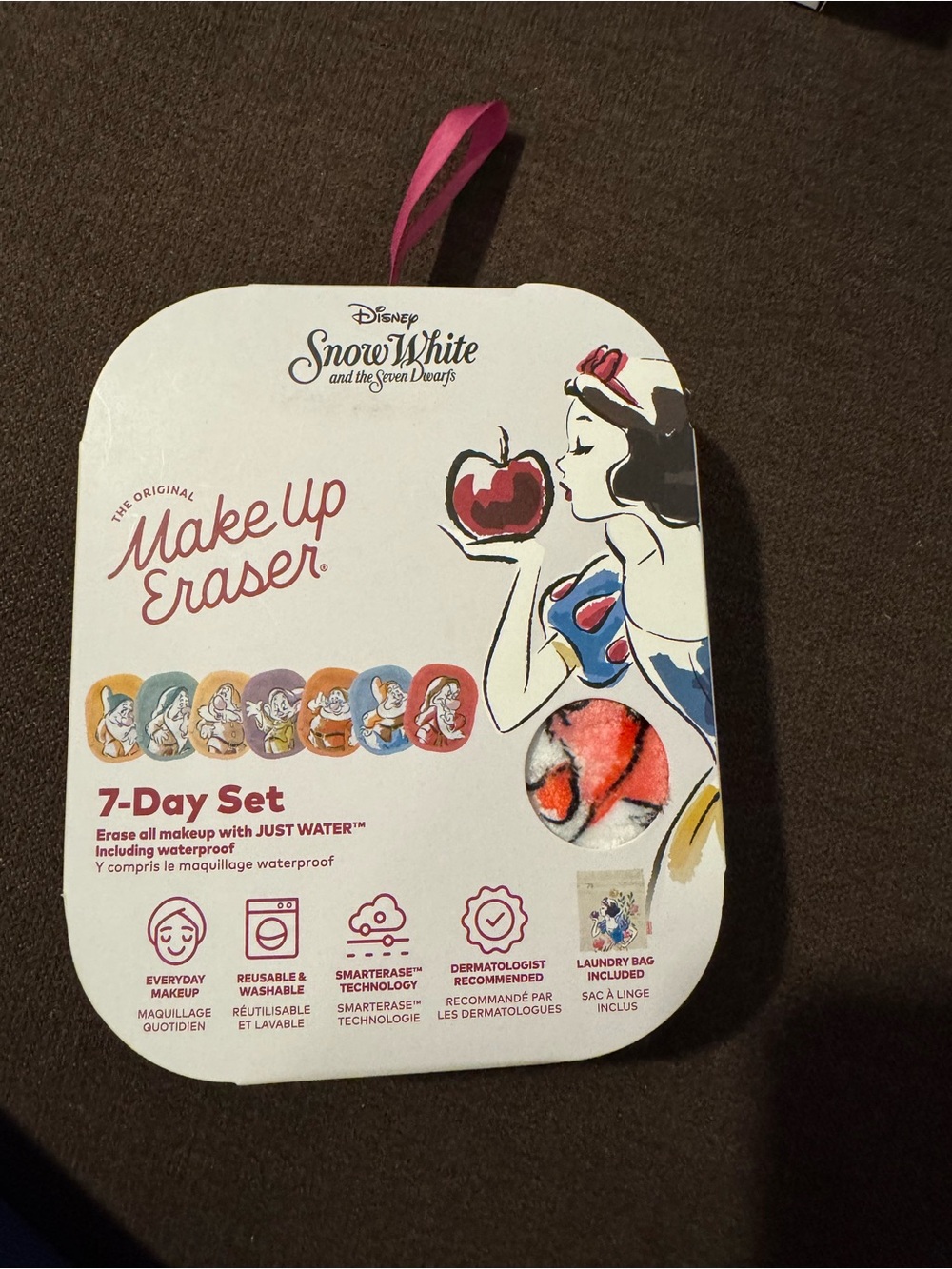 Disney SmartErase Makeup Remover Pads - Purple and Pink Accents 7 days